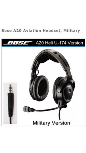 Bose a20 aviation headset non bluetooth - u174 military/helicopter