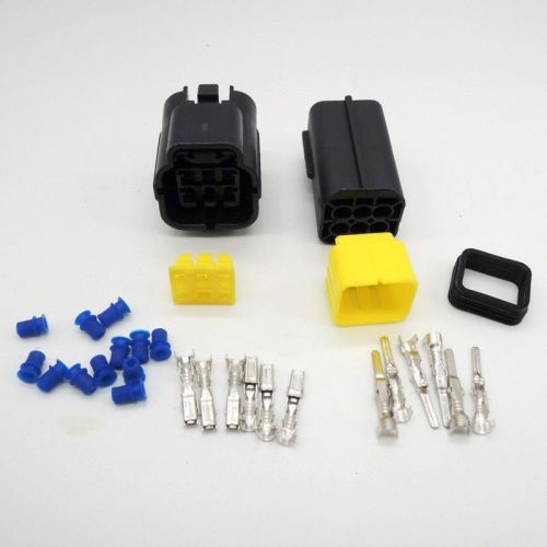 1 set 6pin waterproof wire connector plug car auto electrical  denso connectors