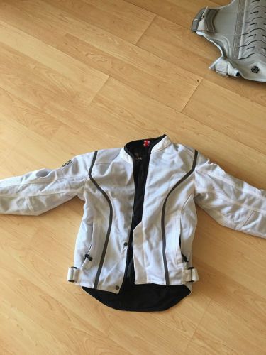 Motorcycle jacket (small) (white)
