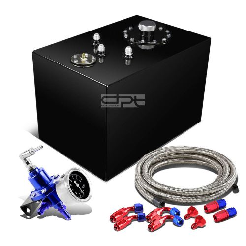 12 gallon top-feed coated reserved tank+cap+line kit+pressure regulator black