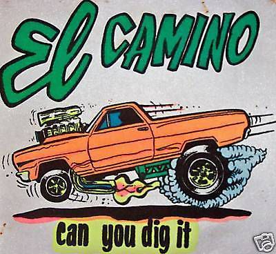 1964-65 chevy el camino t-shirt vintage 70s nos    0160  xxl or xxxl