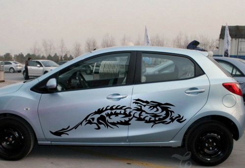 Car truck decal vinyl graphics side decal body stickers dragon flame for m2 #633