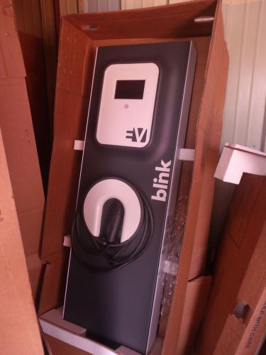Blink ecotality chaging station ev charger outdoor