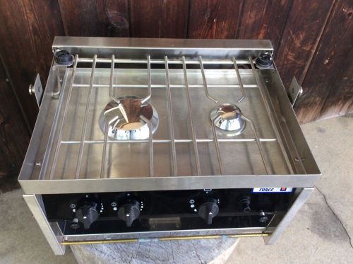 Force10 galley stove 2 burner stove with infrared broiler