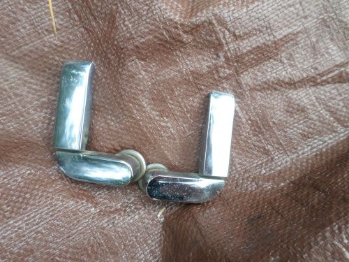 Fiat spider vent window chrome handle latch pair rare