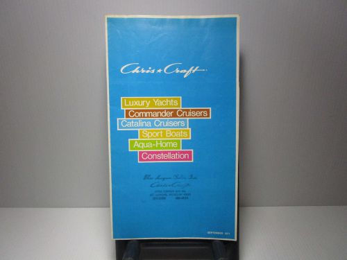 Chris craft 1971 vintage boat brochure / catalog