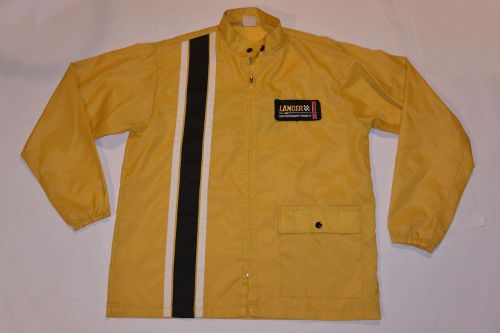 Vintage 1970s lancer high performance products yellow nylon lightweight jacket-m