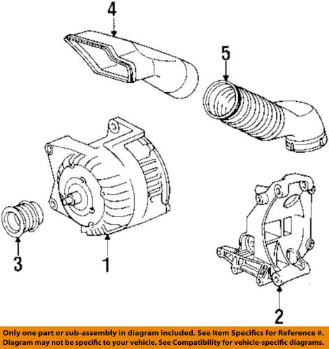 Bmw oem 96-99 m3 3.2l-l6 alternator-hose 12311735915