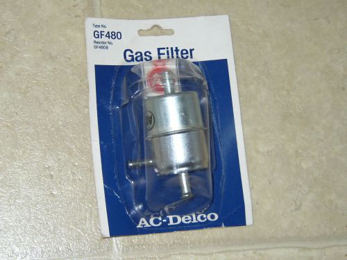 Vintage ac-delco gas filter nos gf480 fuel filter gf480b 80&#039;s made usa 25055243