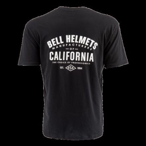 Bell powersports men's california black premium short sleeve tee t-shirt