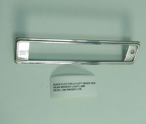 71-73 buick electra side marker lamp chrome bezel lh 5963935