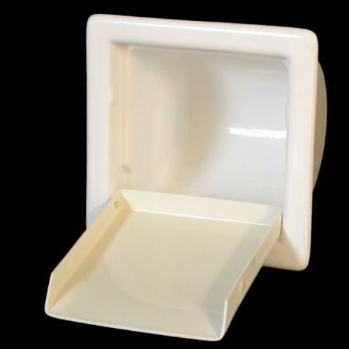 Larson 5 7/8 x 5 7/8 inc plastic off white boat storage compartment holder box
