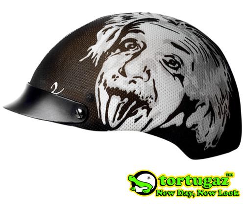 New fashion style tortugaz motorcycle dot half helmet albert einstein cover