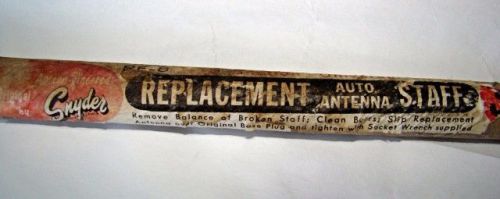 Antenna snyder original, replacement auto antenna staff , vintage nos very old