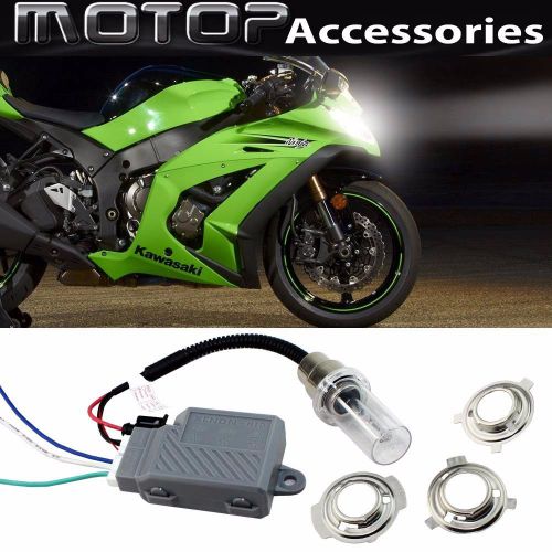 Purchase For Kawasaki 35W 4300K Motorcycle HID Headlight Kit H6M H4