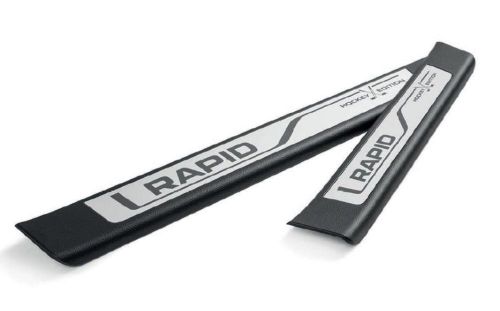 Oem skoda rapid door sill covers "hockey edition" 5ja071303c
