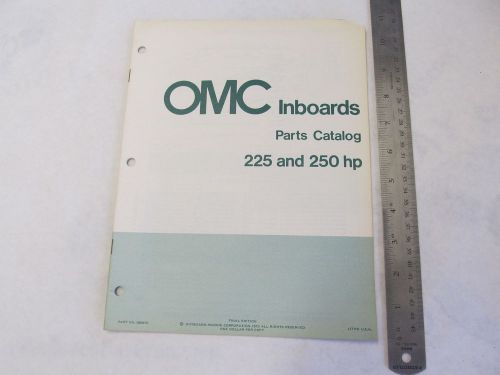 1973 omc inboards parts catalog 225 &amp; 250 hp final edition