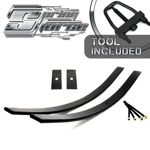 2&#034; lift long add-a-leaf kit with tool 1988-1998 chevy gmc c1500 4x2 2wd + shims