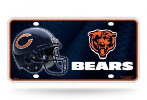 Chicago bears metal license plate - mtg1201