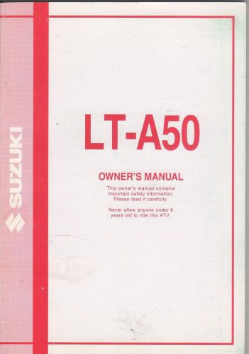 2005 suzuki atv lt-a50 p/n 99011-43f53-03a owners manual (293)