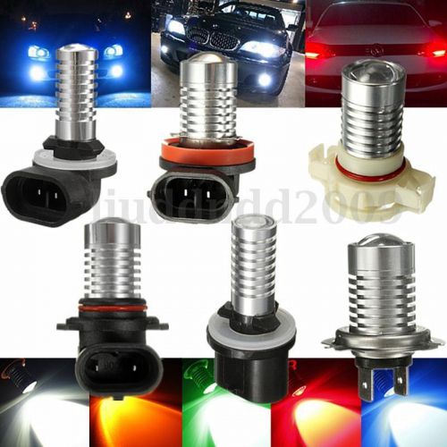 2x h7 h8 h11 h16 880 9005 5w led projector fog daytime light bulb headlight 12v