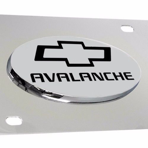Chevy avalanche logo 3d emblem chrome metal license plate - officially licensed