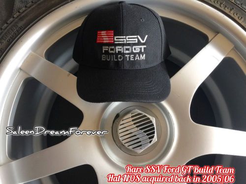 Rare ssv ford gt build team black hat cap nos shelby saleen cobra gt40 boss