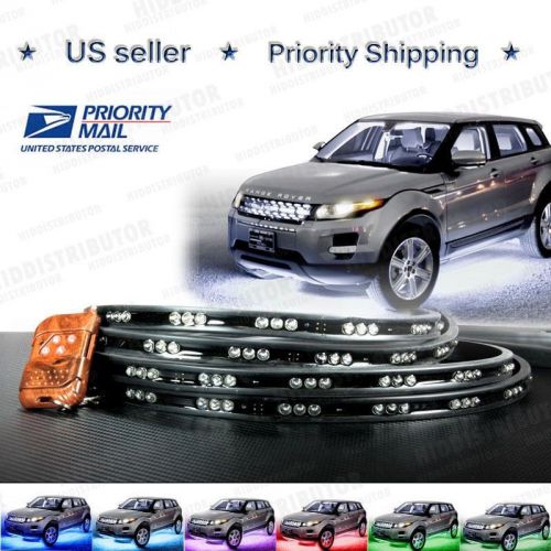 Purchase 7 Color LED Car Underglow Underbody Neon Light Strip Kit J 2x 48" & 2x 36" in Anaheim