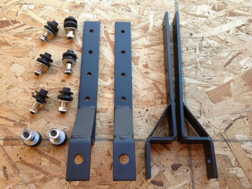 Universal heavy duty motorcycle hard soft saddle bags saddlebag mounting kit set