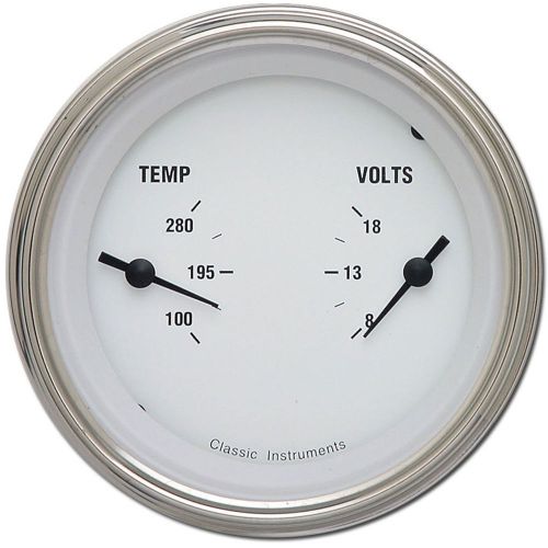 Classic instruments wh74slf white hot series dual gauge