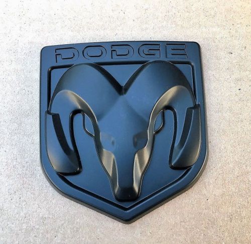 Dodge matte black 3m emblem hood or trunk tailgate logo fenders badge