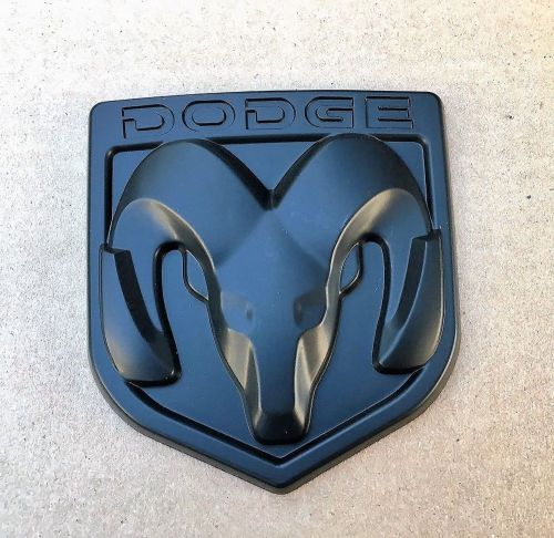 Dodge matte black 3m emblem hood or trunk tailgate logo fenders badge