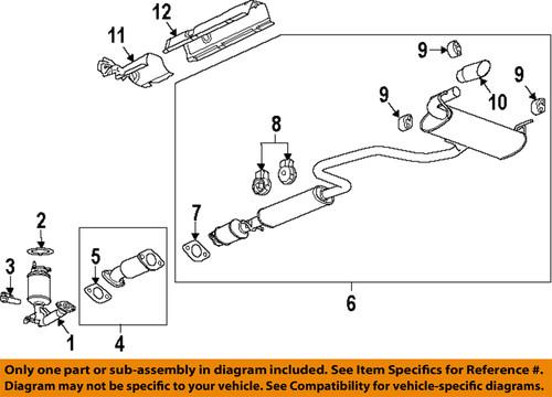 Gm oem 15939791 exhaust gasket misc/exhaust pipe to manifold gasket