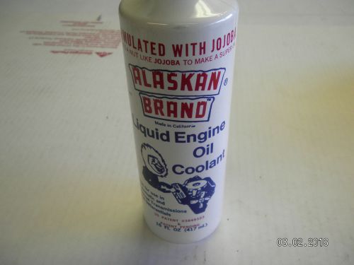 2 liquid engine oil coolants &#034;alaskan brand&#034; 15 oz each.made with jojoba nut oil
