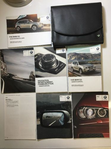 2013 bmw x3 owners manual set. free same day shipping #0136