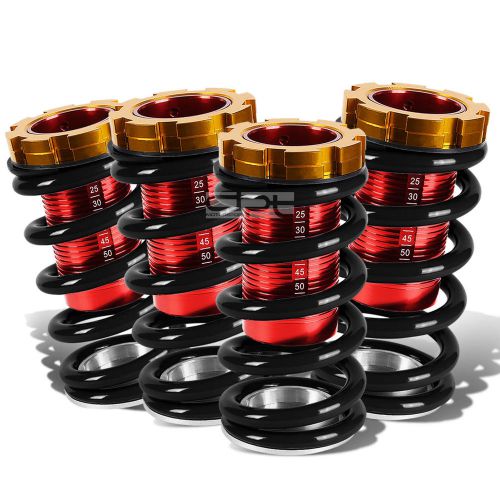 For 88-00 civic red scale adjustable lowering suspension black coilover spring