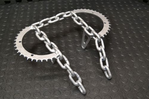 Yamaha raptor 660 front bumper push bar 660r 01 02 03 04 05 brush guard chains!!