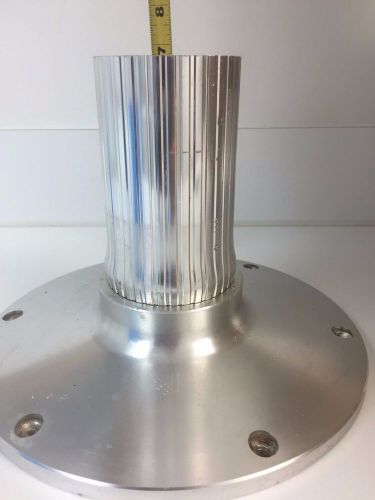 Garelick 75907-50 fluted 7 inch aluminum 2 7/8 boat seat pedestal post base
