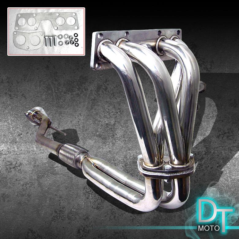 00-05 nissan sentra 1.8l jdm racing header exhaust t-304 stainless steel