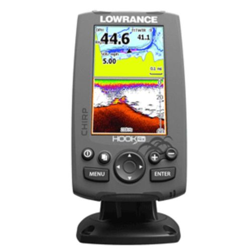 Lowrance hook-4x fishfinder w/83/200 transom mount transducer