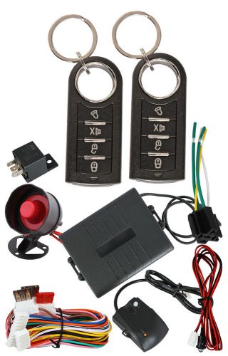 12v 2 remote controls universal car alarm security system shocking sensor /6062