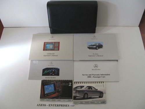 00 -  2000 mercedes s class s430 s500 owners manuals set + navigation book c147