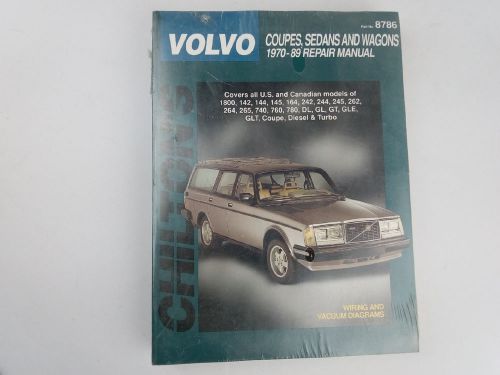 Nip volvo coupes sedans + wagons 1970-89 repair manual by chilton auto book 8786
