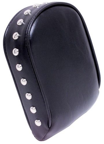 Le pera smooth sissy bar pad with studs for harley-davidson 8" x 6.25"