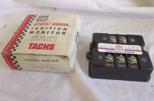 Nos stewart warner 990a ignition monitor 970 pedestal tach yenko camaro chevelle
