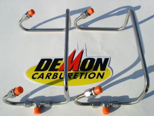 New dual inlet 4500 flange fuel line kit for king demon blower carbs only