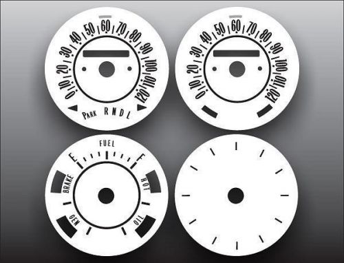 1968-1969 oldsmobile cutlass supreme dash instrument cluster white face gauges