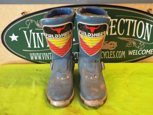Vintage fieldsheer motocross mx boots good condition