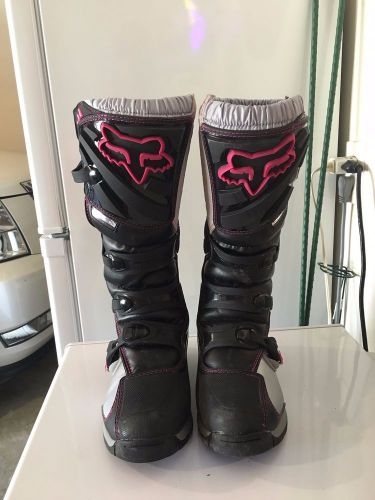 Fox racing comp 5 women&#039;s riding boots, worn once