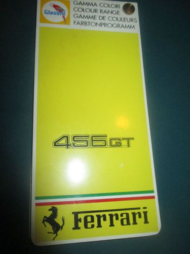 Ferrari 1993 glasurit paint sample set catalogue 456 gt ome